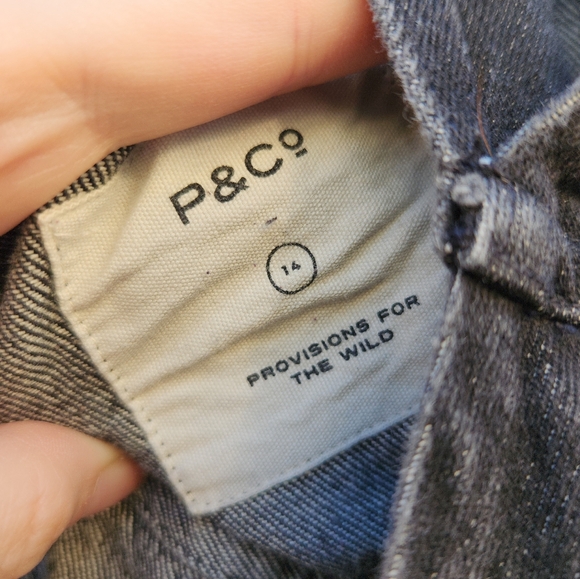 P & Co. Black  Denim Throttle Overalls Dungarees - Picture 9 of 10